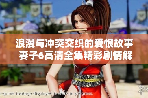 浪漫与冲突交织的爱恨故事 妻子6高清全集精彩剧情解析