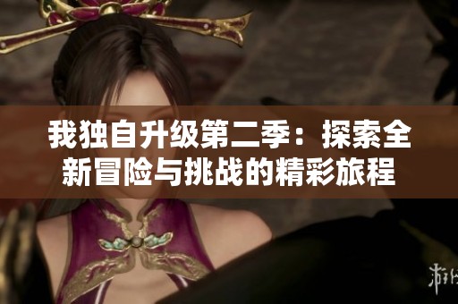 我独自升级第二季：探索全新冒险与挑战的精彩旅程