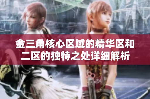 金三角核心区域的精华区和二区的独特之处详细解析