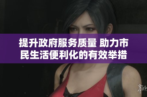 提升政府服务质量 助力市民生活便利化的有效举措
