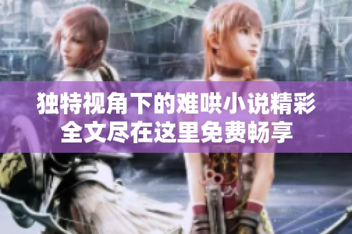 独特视角下的难哄小说精彩全文尽在这里免费畅享