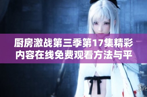 厨房激战第三季第17集精彩内容在线免费观看方法与平台介绍