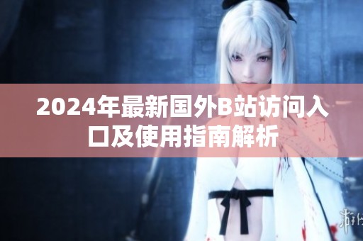 2024年最新国外B站访问入口及使用指南解析