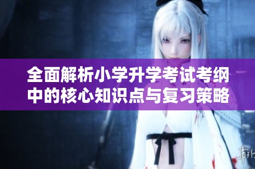 全面解析小学升学考试考纲中的核心知识点与复习策略