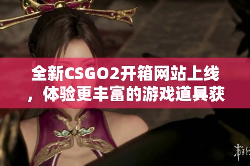 全新CSGO2开箱网站上线，体验更丰富的游戏道具获取方式